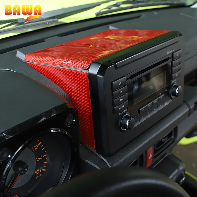 Автомобильная панель BAWA для CD-дисплея декоративные наклейки из углеродного