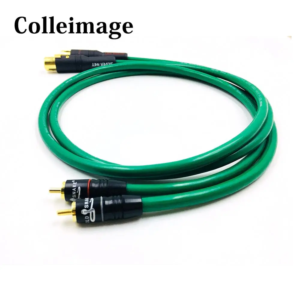 

Стерео аудио кабель Colleimage HiFi 2328 XLR «мама» к 2 RCA «папа», 3 контакта, 2 XLR «папа» к 2RCA «сделай сам», аудиокабель