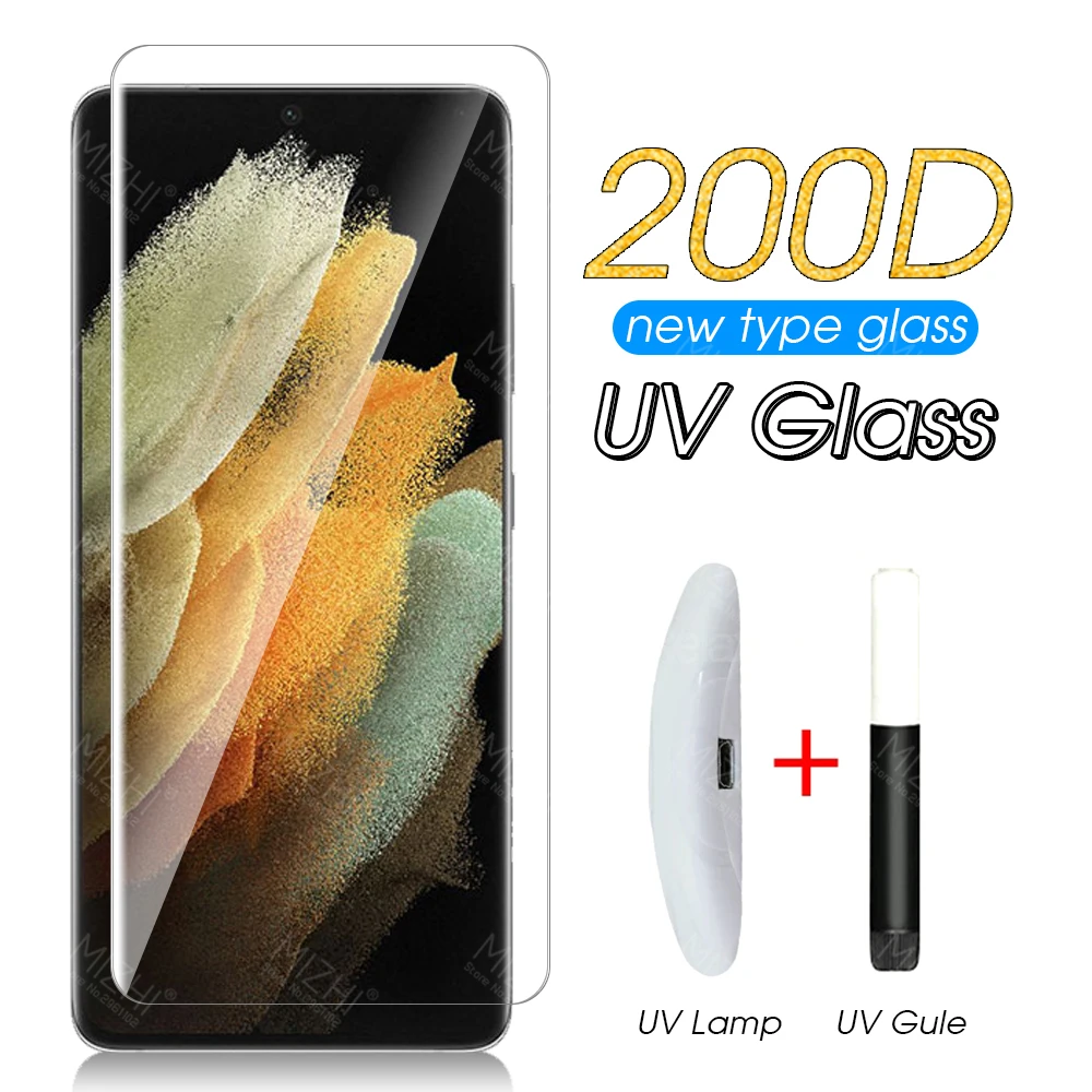 Закаленное УФ стекло для Samsung Galaxy S21 Ultra S 21 ультратонкая защитная пленка S21Ultra