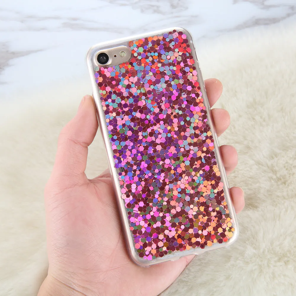 L-FADNUT эффектный Блестящий блестящий чехол для iPhone Xr X Xs 11 Pro Max 7 8 6S 6 Plus 5 5S SE милый