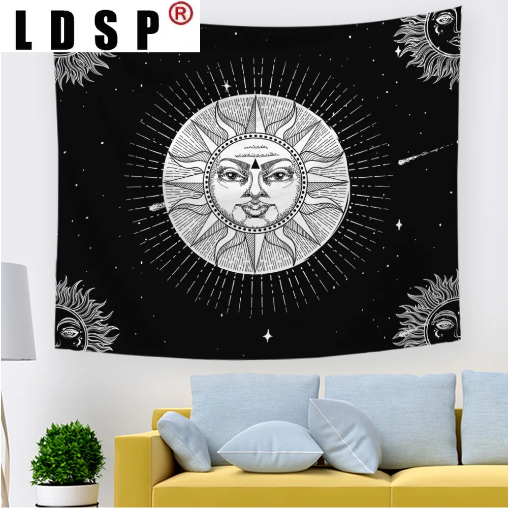 

LDSP Skull Moon Sun Tree Tapestry Wall Hanging Carpet Beach Towel Background Cloth Blanket Yoga Mats Art Bedroom Dorm Home Decor