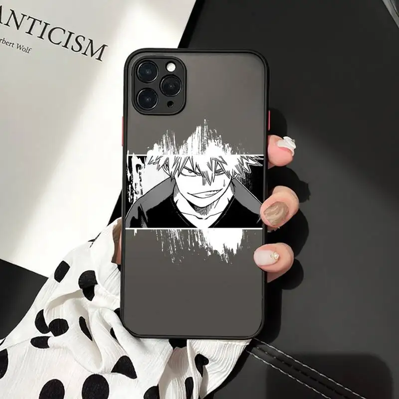 

My Hero Academia Japanese Anime Art Phone Cases matte transparent For iphone 7 8 11 12 plus mini x xs xr pro max cover