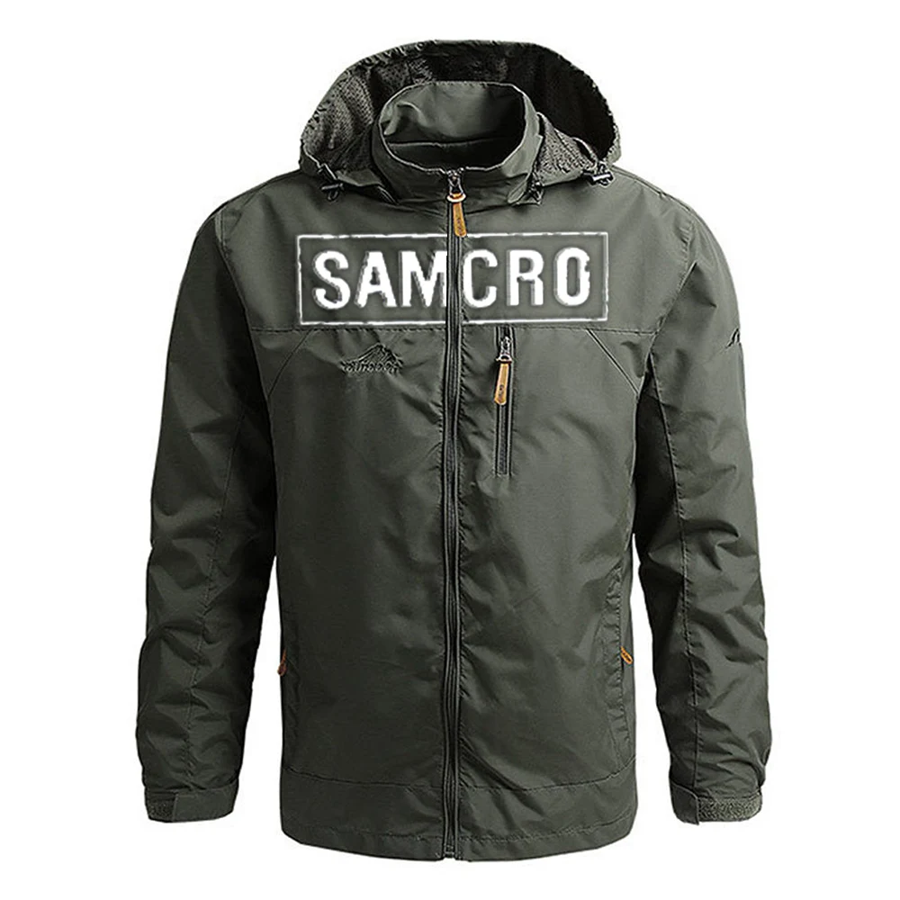 

New Sons Of Anarchy SOA Samcro Zipper Hooded Style Custom Print Classic Men Warm Cardigan Zipper Jacket Hoodie Coat Sweatshirt