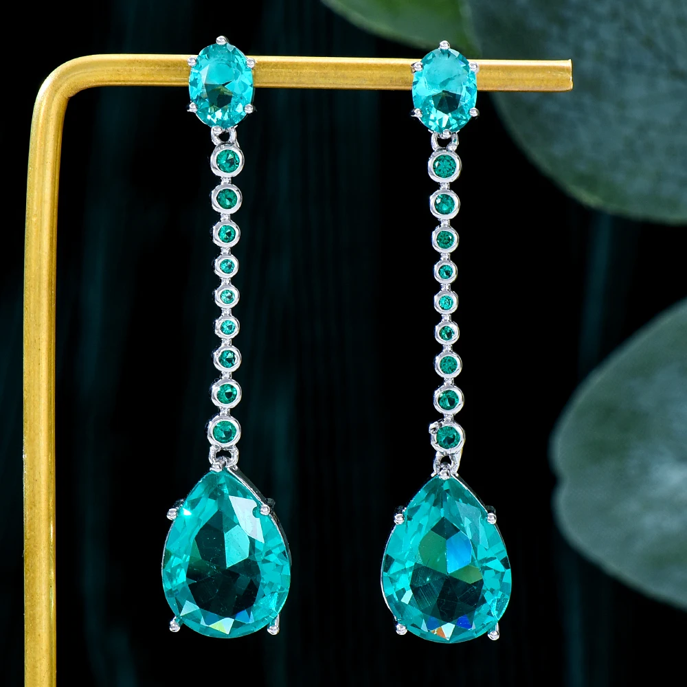 

GODKI 68 мм многоцветные длинные серьги с кисточками в виде сердца для женщин Свадебная вечеринка индийские Дубай Свадебные украшения букле d'...