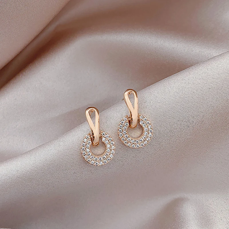 

French Style Earrings Female Personality Temperament All-match Simple Earrings Jewelry