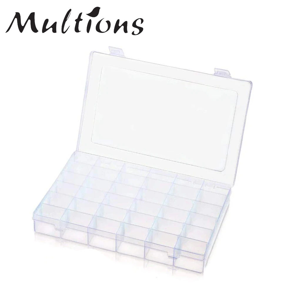 

36 Grids Plastic Embroidery Floss Storage Box Cross Stitch Floss Bobbins Storage Organizer Box DIY Embroidery Box Sewing Tools