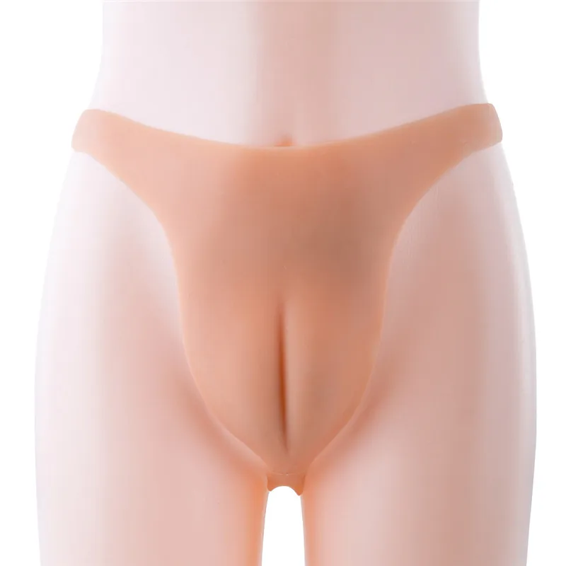 100% Silicone Camel Toe T String Shemale Transformation Thong Crossdresser Gaff Panties Show Sexy Vaginal Line |