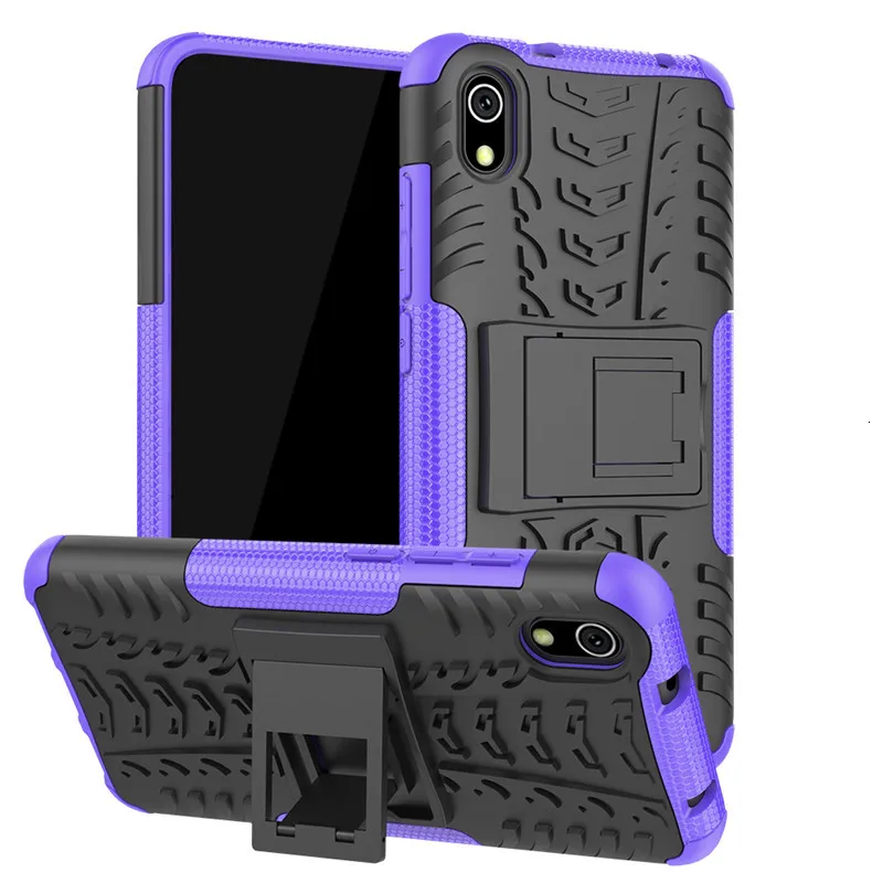 Hybrid Armor Case For Xiaomi Redmi 7A 5.45&quot Silicone Rubber Hard Phone Back Cover Redmi7A redmi 2019 Stand Coque Fundas |