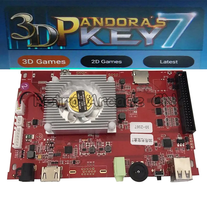 Pandora 7 3D игр аркадная консоль материнская плата Домашняя версия PCB обновление 2177 в
