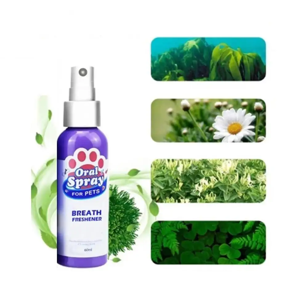 1 шт. Pet дыхание аэрозольный освежитель собака зубная щетка свежее жидкость для