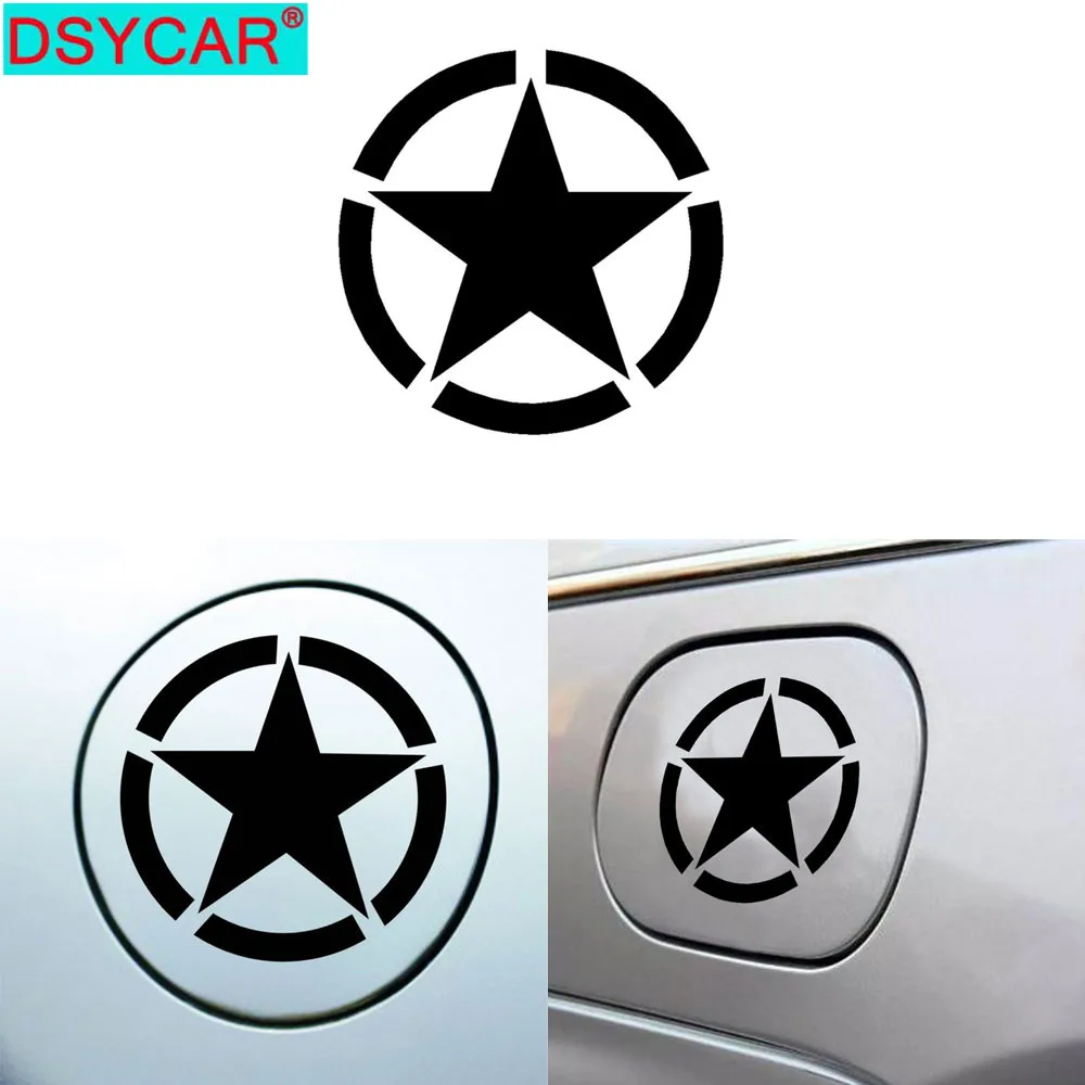DSYCAR 3 шт. стикеры автомобили армии звезды виниловые наклейки капот автомобиля
