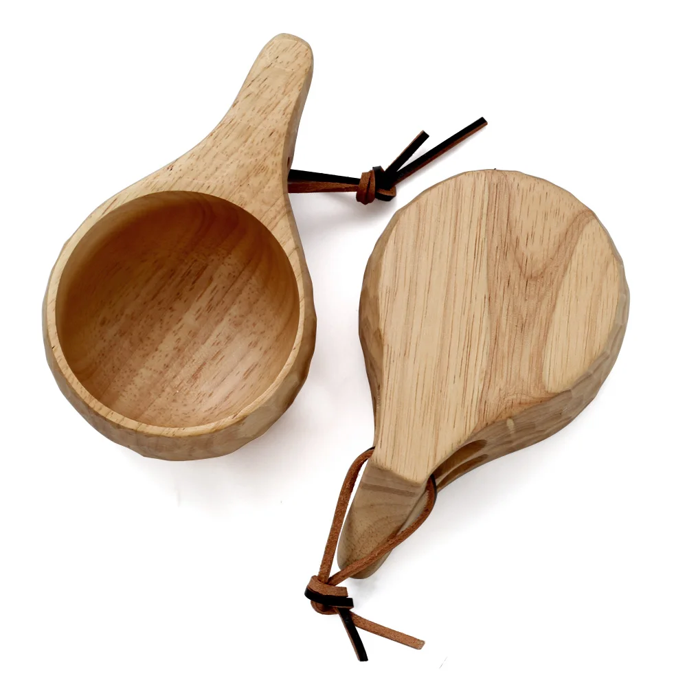 Рюкзак ручной работы в скандинавском стиле деревянная кружка чашка для кемпинга