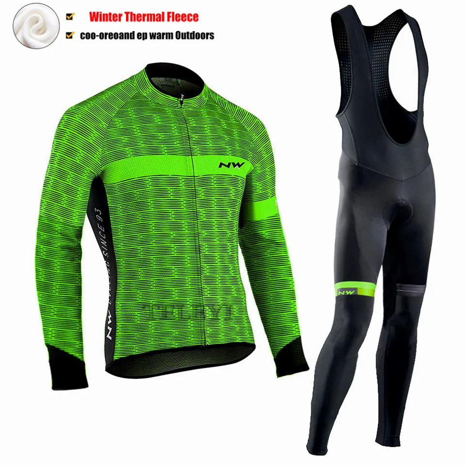 13 Профессиональная команда, Зимняя Теплая Флисовая велосипедная одежда, мужская футболка с длинным рукавом, костюм для езды на велосипеде, MTB, одежда, комбинезон, комплект - Цвет: 13