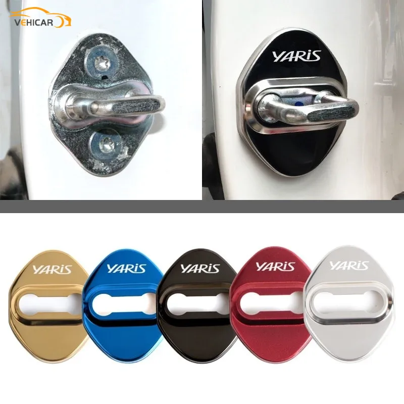 Автомобильные металлические аксессуары для YARIS TOYOTA 4 шт.|Защитный корпус дверного