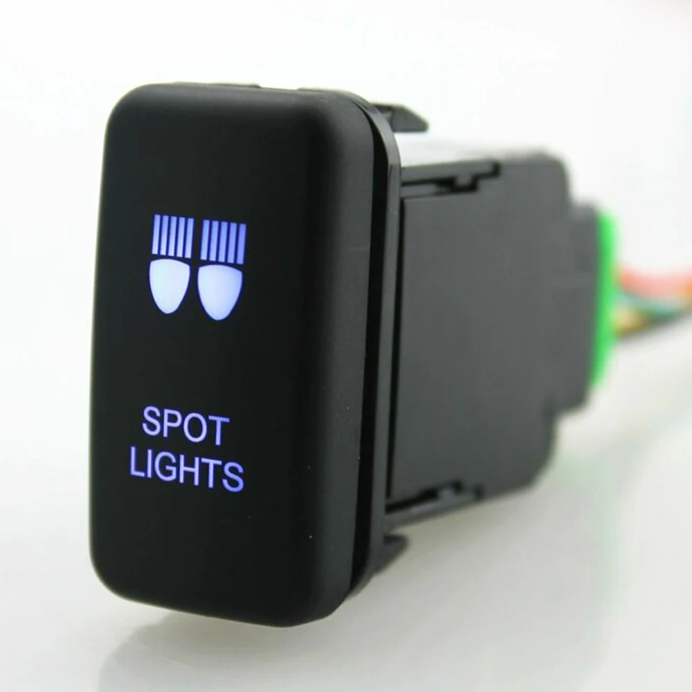 

ON-OFF Push Plastic Switch 12V Single Pole Waterproof 39x21mm Connector