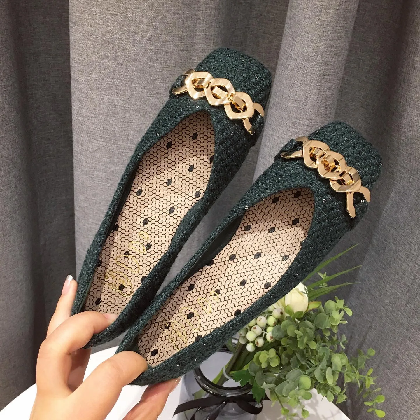 

Casual Woman Shoe Slip-on Soft Female Footwear Square Toe Shallow Mouth Slip On New Boat Summer Dress Grandma Comfortable Rubber
