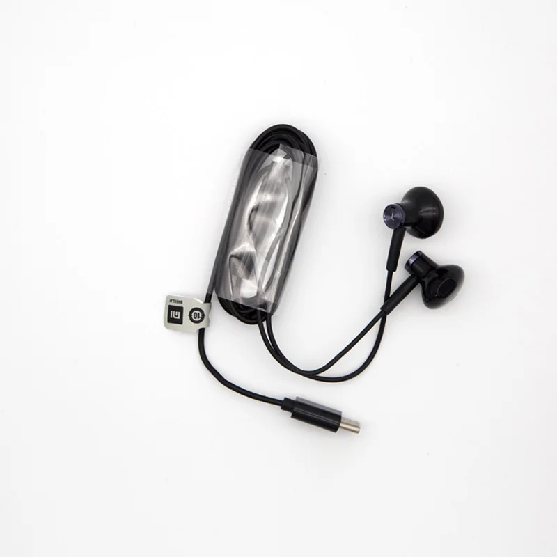 Оригинальные наушники XIAOMI с двумя драйверами type-C USBmacho en la oreja, наушники-вкладыши, черные, белые, Android, huawei