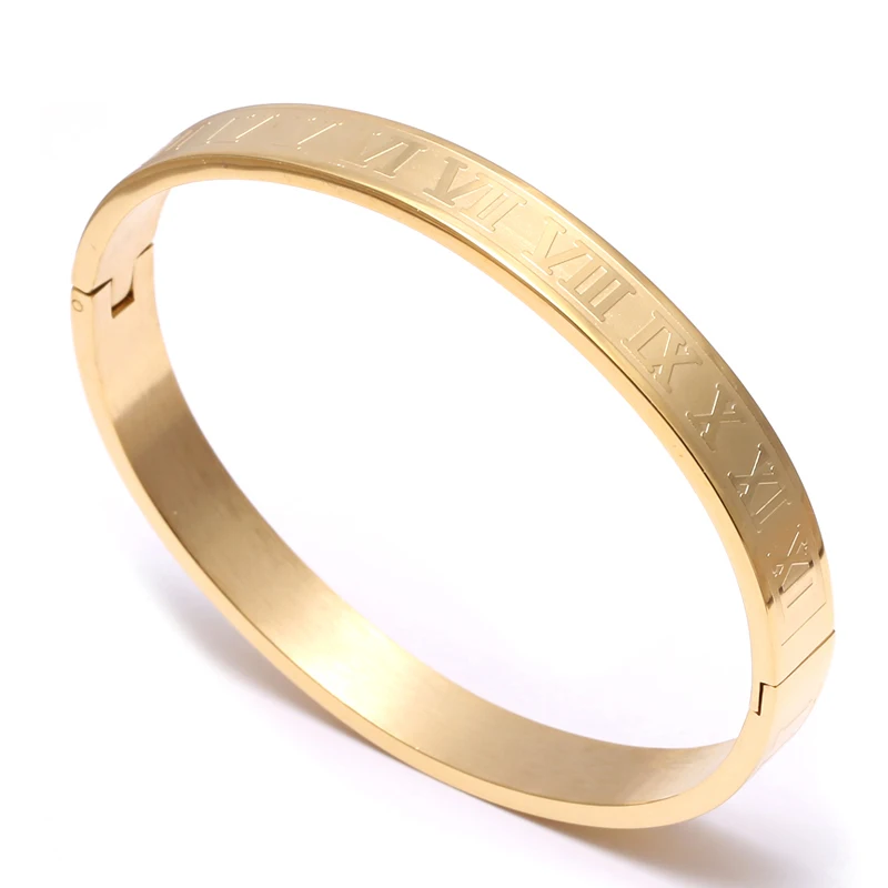 Роскошный золотой браслет на запястье из нержавеющей стали браслеты золотого