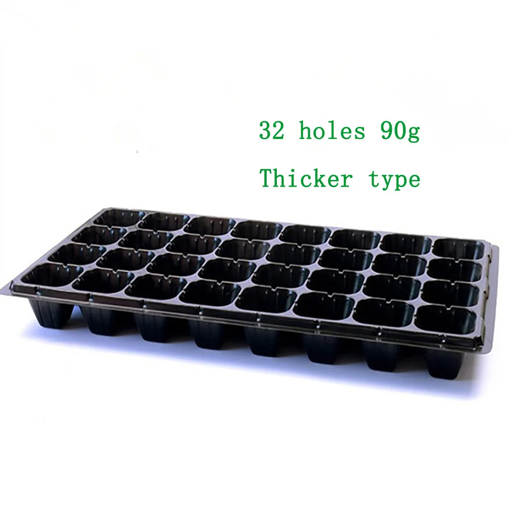 32 holes 90g 10 шт. поддоны для выращивания сада лотки для рассады сверхпрочные поддоны для проращивания семян цветочные горшки для питомника коробка для выращивания - Цвет: 32 holes 90g