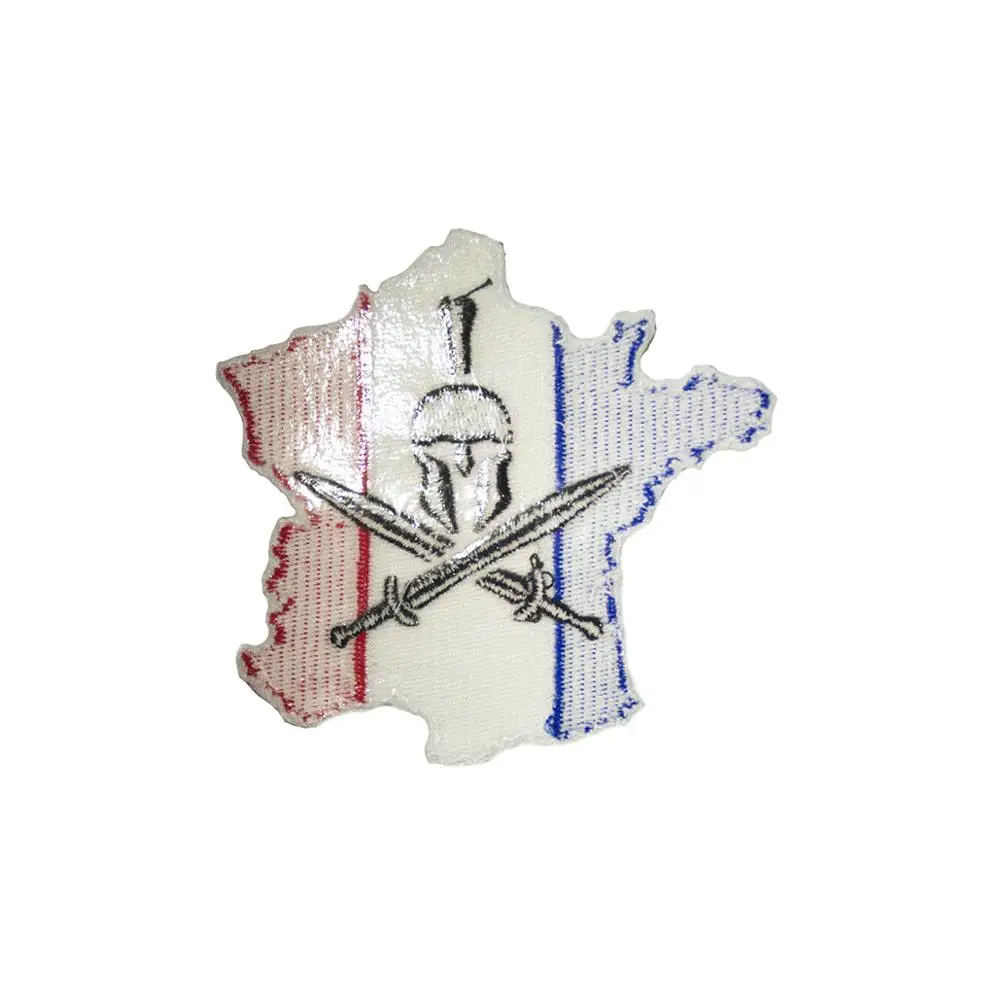 Спартанский шлем с французской вышивкой патчи для наклеивания утюгом