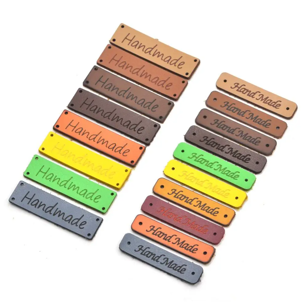 KALASO Высокое качество 20 шт. этикетки ручной работы бирки одежда кожаная ручная