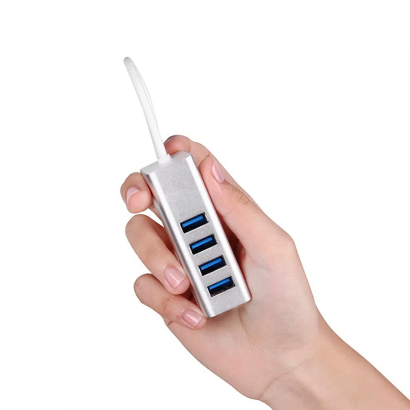 

0.3M/1M USB Type C HUB with 4 USB 3.0 Ports Aluminum Portable OTG HUB USB Splitter For Macbook Laptop PC Tablet