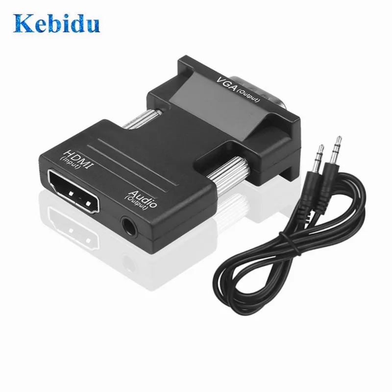 Кабель преобразователь 1080P HDMI совместимый с VGA кабелями Мама папа адаптерами для