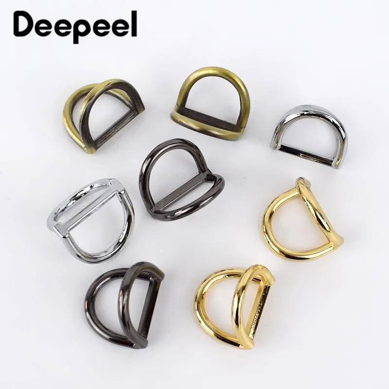 

5/10pcs Deepeel 19mm Metal O Dee D Ring Buckles Bag Chain Strap Hang Clasp DIY Luggage Hardware Lesther Crafts Accessories