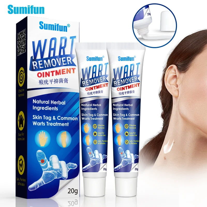 

20g Herbal Wart Remover Ointment Wart Treatment Cream Skin Tag Remover Chinese Medical Corn Plaster Antibacterial Warts Ointment
