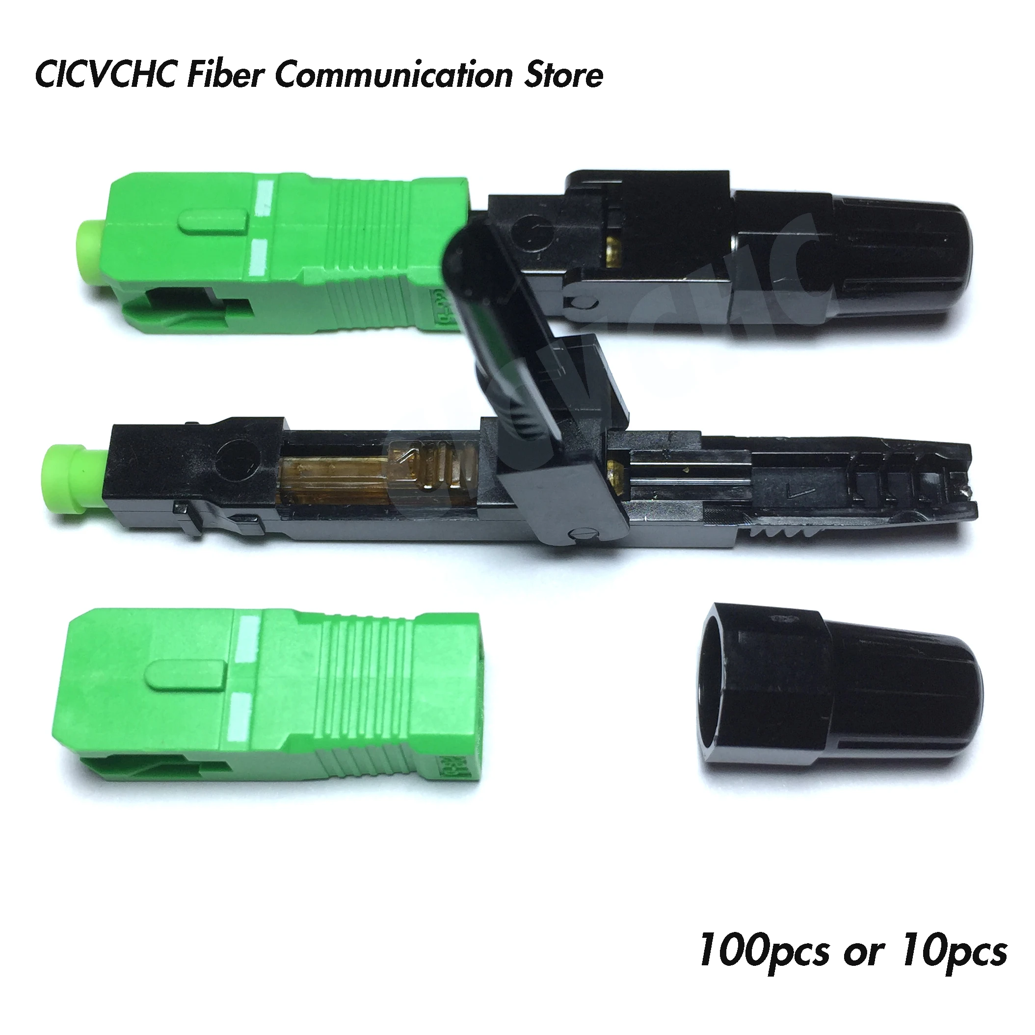 100pcs or 10pcs SC/APC Field Installation Connector Fast Connector for 2.0x3.0mm Drop Cable