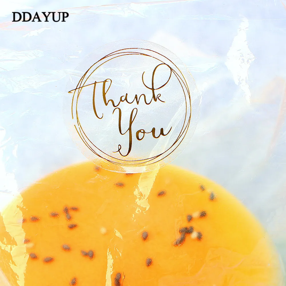 120 шт./лот Круглый прозрачный дизайн благодарим Вас за печать наклейки сделай сам