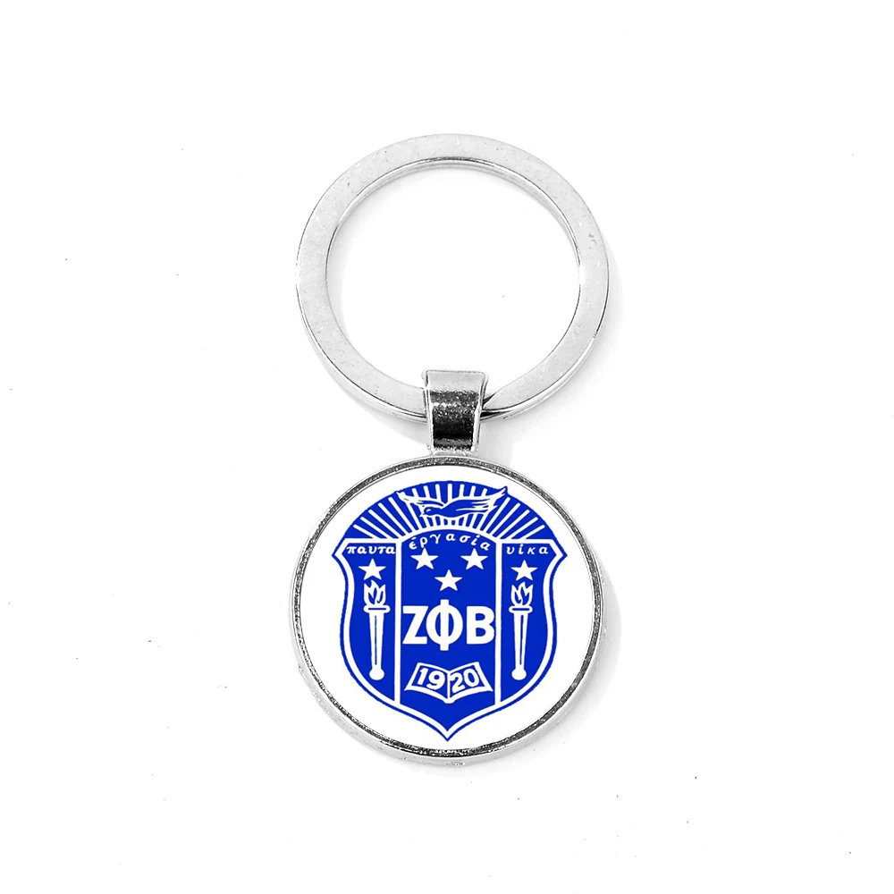 Style 6 SONGDA, новинка, ZETA PHI BETA, очаровательный брелок, греческое братство, ЗПБ, символ сестер, кристалл, купол, брелок, элегантный, для женщин, членов, подарки - Цвет: Style 6