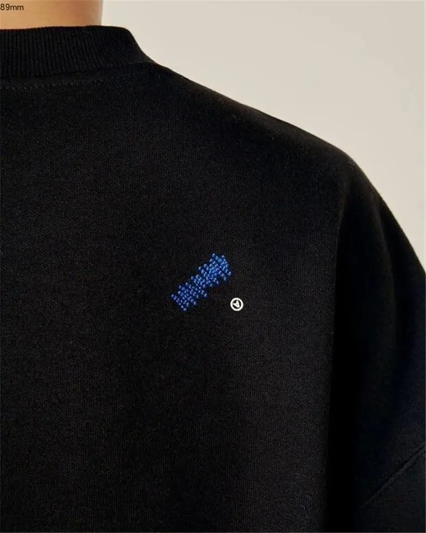 

ADER ERROR Sweatshirts 20FW Men Women Blue Letter Logo Adererror Hoodie High Quality Cotton Ader Hoodies Back Z-stitch