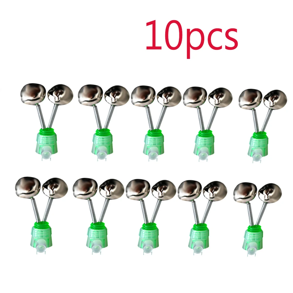 10 шт./компл. двойные спиральные колокольчики сигнализация поклевки для рыбалки