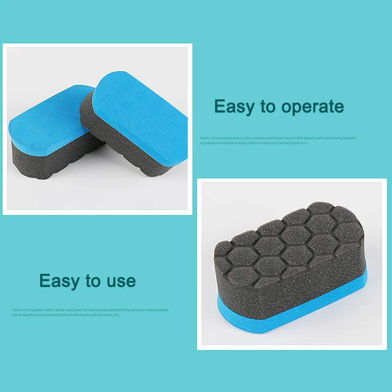 

5Pcs Auto Car Windshield Soft Perforated Wash Sponge Pad Tools TD326