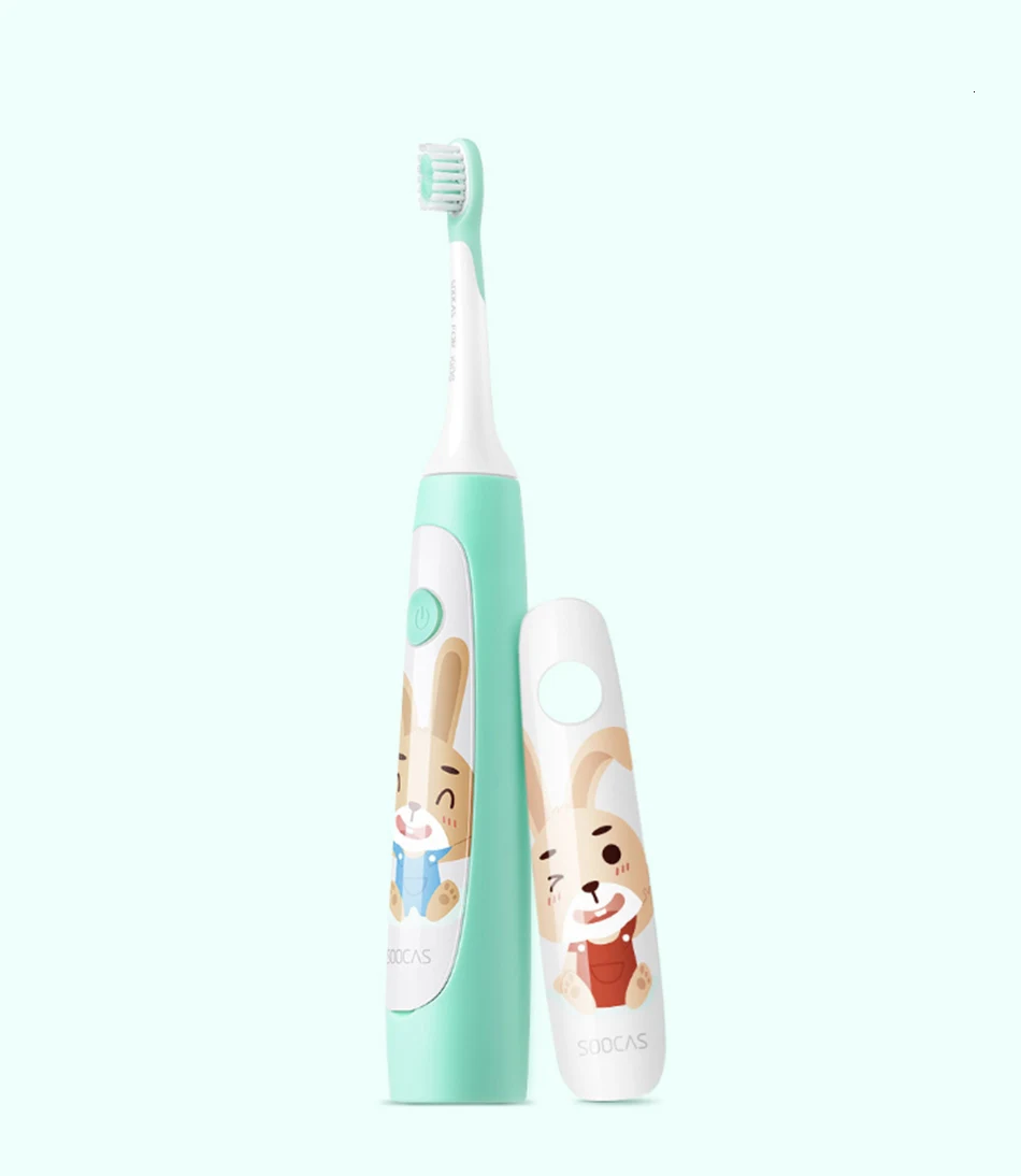 Xiaomi Mijia Soocas sonic электрическая зубная щетка C1 для детей, водонепроницаемая перезаряжаемая Милая умная ультра звуковая зубная щетка для детей