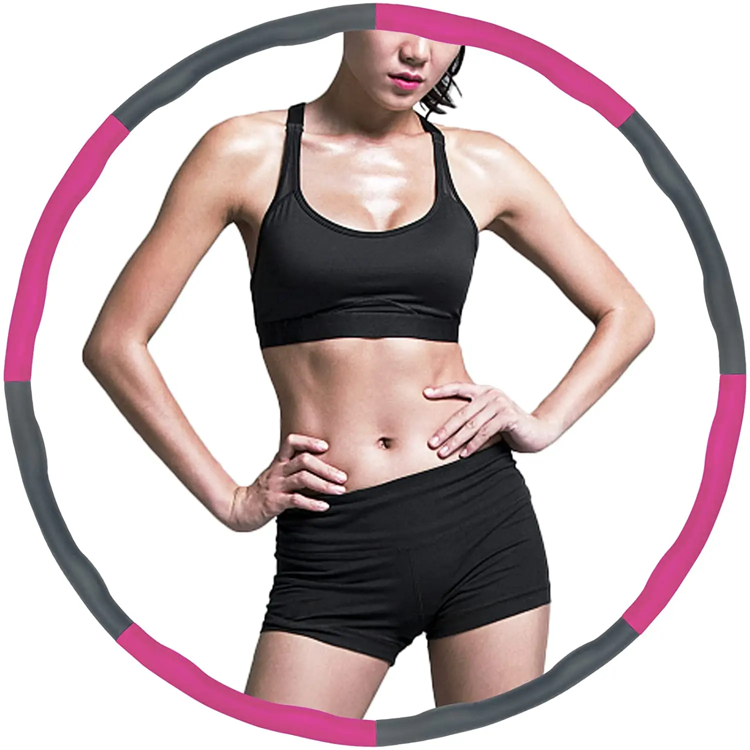 Weighted Fitness Circle Suitable For Adults And Beginners 8-Section Detachable Design Exercise Equipment | Спорт и развлечения