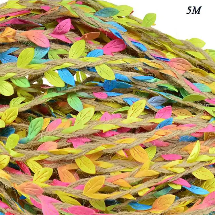 Colorful LAPHIL 2 м 5 см лента из натуральной джутовой мешковины с кружевом деревенские Свадебные украшения Винтажные джутовые Hessain ленты рулоны вечерние принадлежности - Цвет: Colorful
