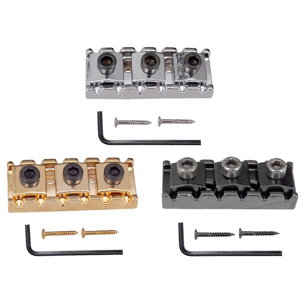 elektrische gitarre 42mm metall gitarre tremolo brücke locking string mutter für floyd rose e gitarre gitarren teile zubehör free globa