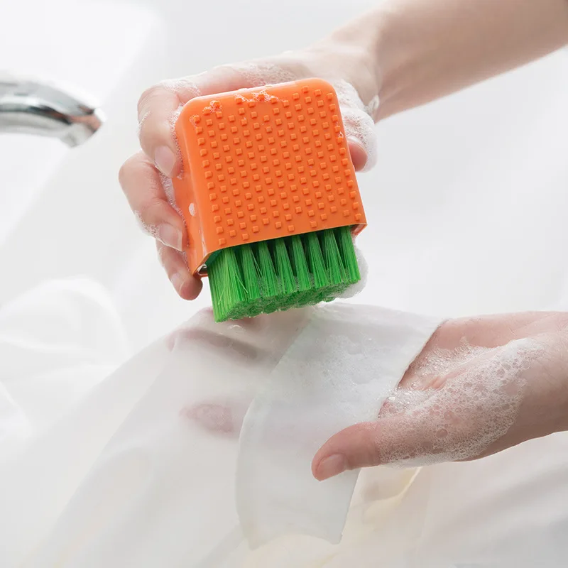 

Flexible Silicone Cleaning Washing Scrub Clothes Cleaning Brush Shoes Cleaning Brushes Bathroom Tools