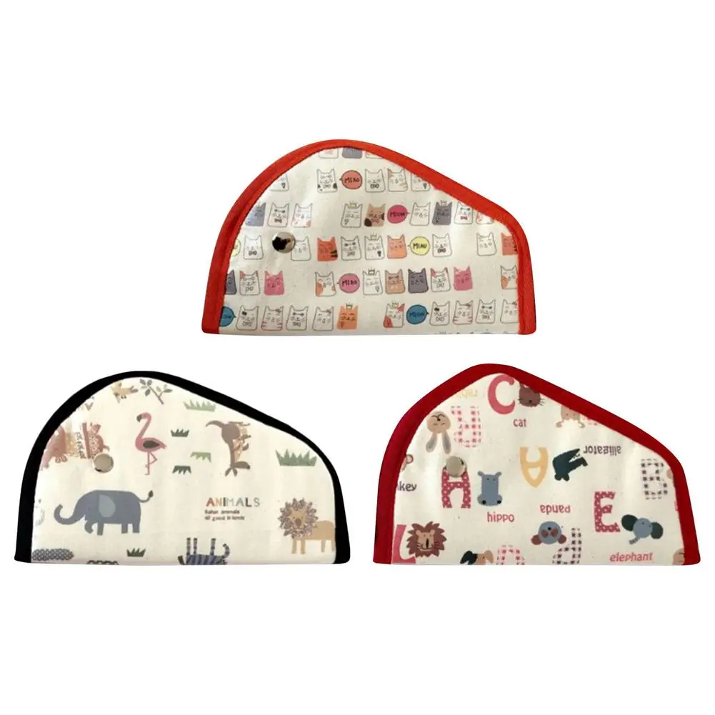 

Car Supplies Universal Car Seat Belt Strap Cover Seat Belt Protective Pad With Cute Pattern Shockproof Kids Seat Belt Adjuster