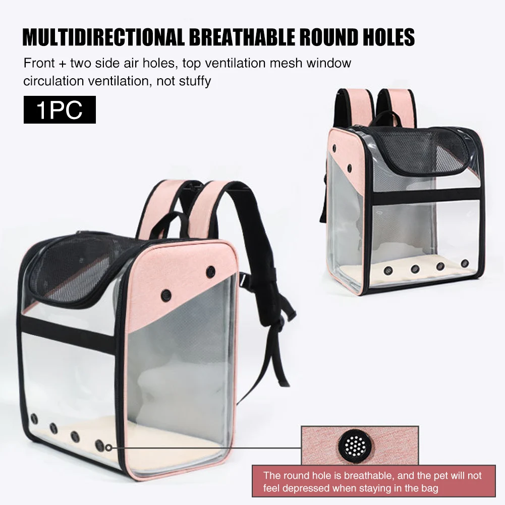 

Large Capacity Zipper Closure Strong Bearing Foldable Portable Breathable Space Capsule Dog Cat Carrier Outdoor Pet Backpack