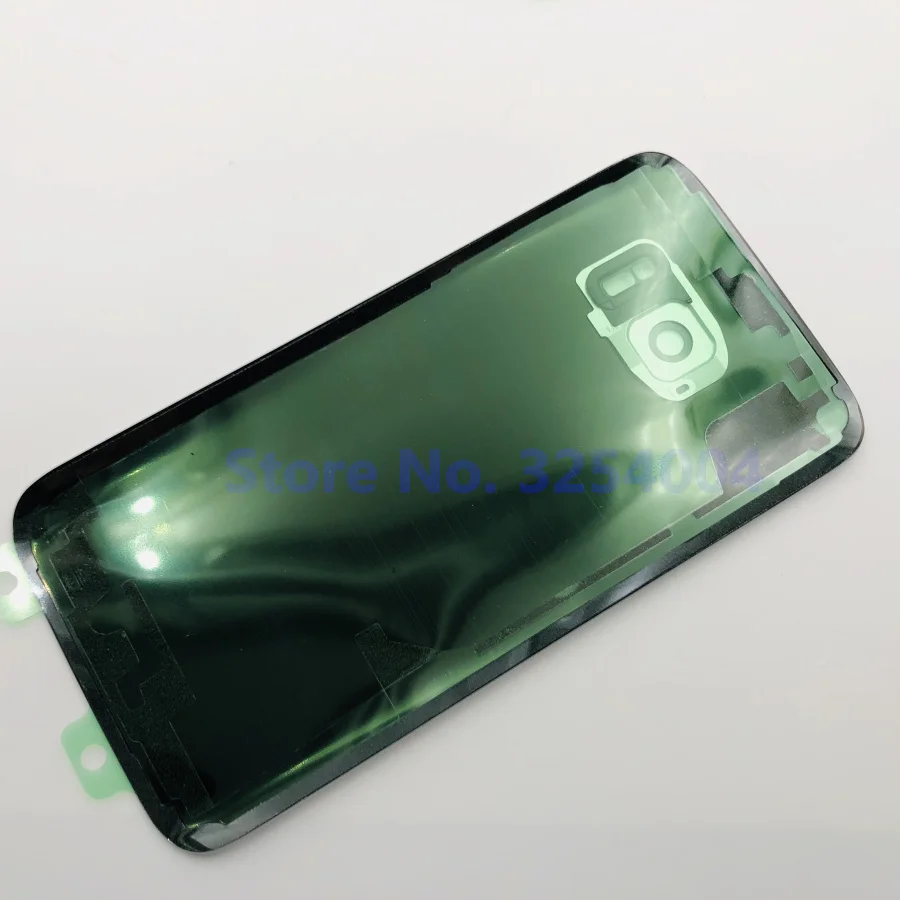 Для samsung Galaxy S7 Edge G935 S7 G930 задняя крышка батарейного отсека Корпус Замена запчастей+ Ушная камера стеклянная рамка объектива