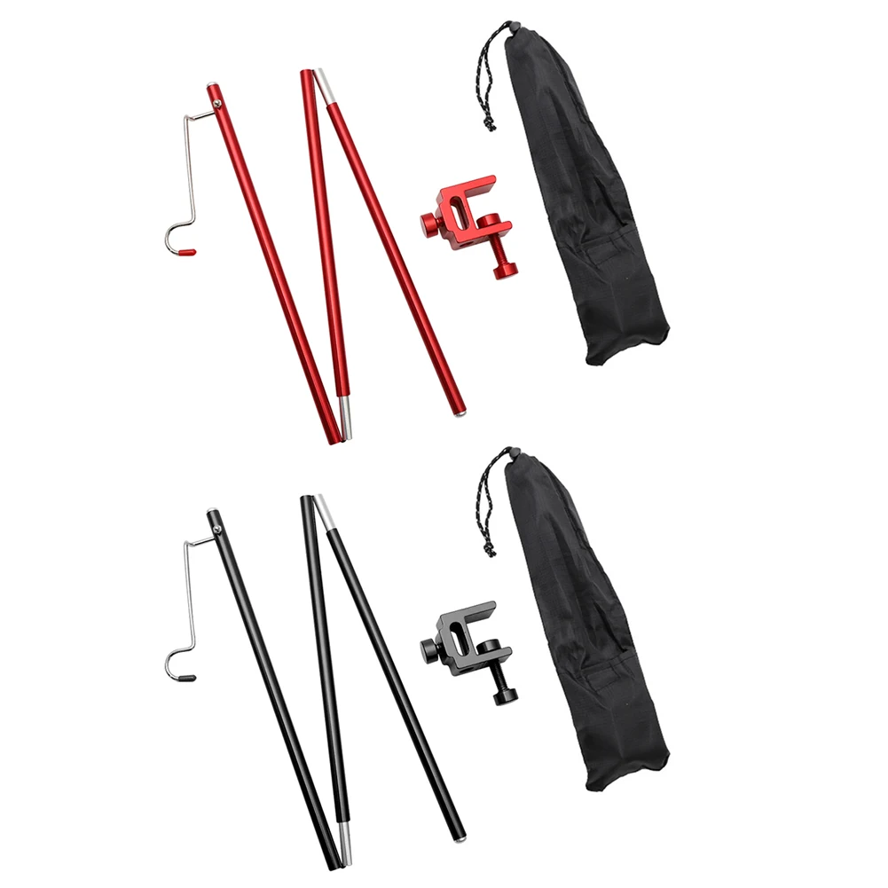 

Adjustable Height Folding Mini Lamp Pole Outdoor Camping Portable Elements for Outdoor Camping Picnic Fishing Tent