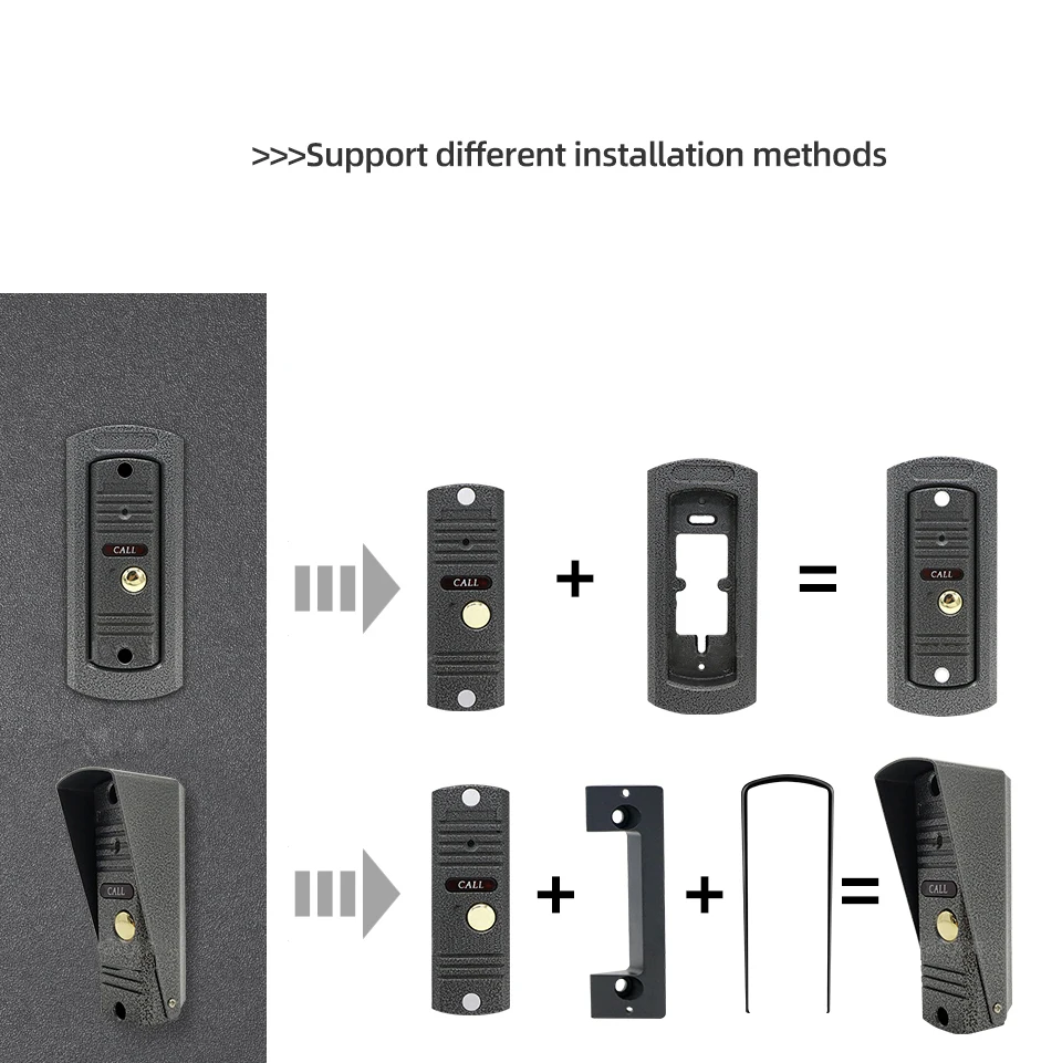 

Single Video Doorbell for Video Intercom System IR High Resolution Doorphone IP65 Waterproof High Quality