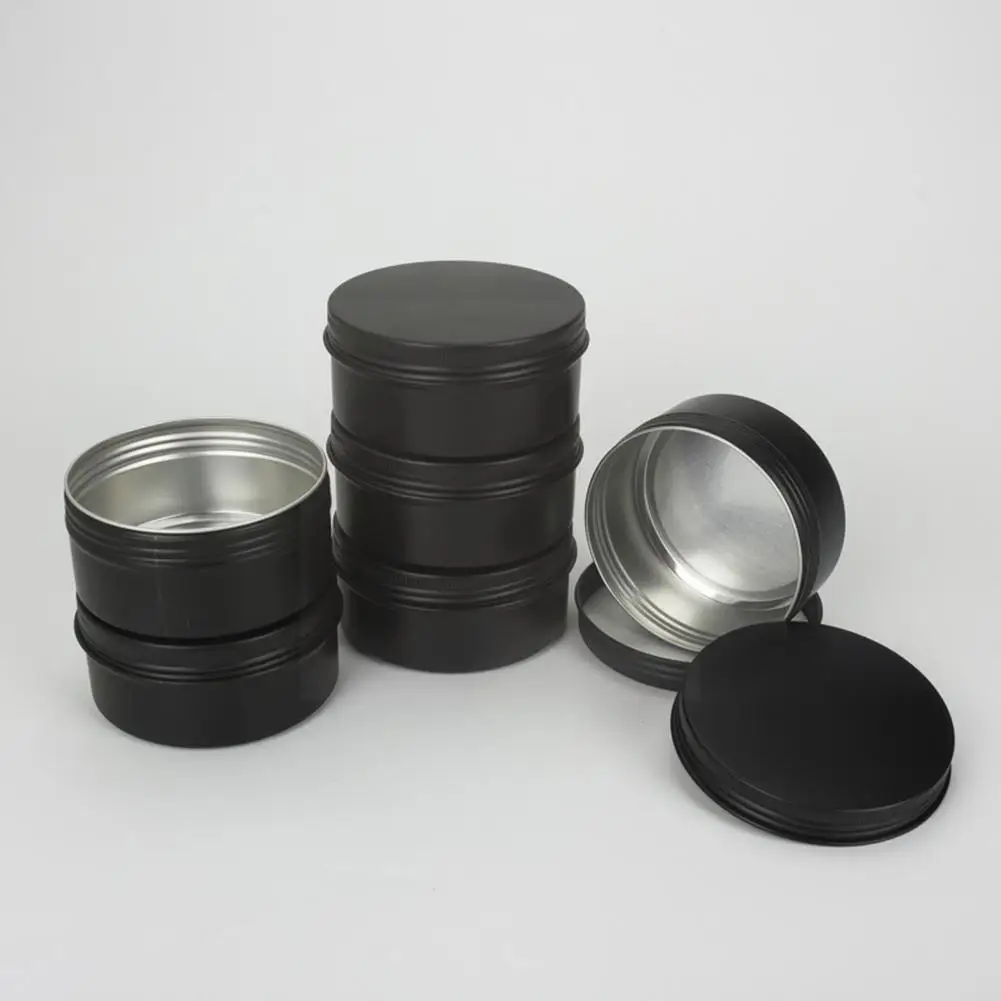 

Black Aluminum Jar Empty Small Lip Oil Cosmetic Eye Lotion Container Travel Set Tin Bottle Refillable Cream N6h5