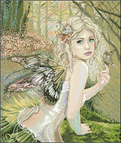 Bucilla 45396 Butterfly Fairy 44-51 Counted   14CT 18CT 25CT