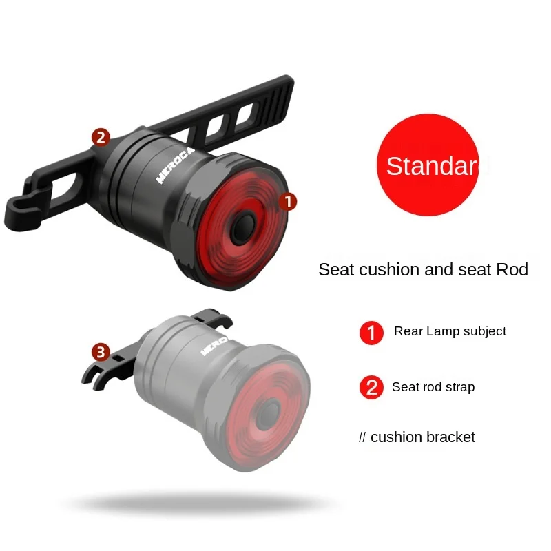 

Cross-border new smart sensor brake tail light mountain bike light usb charging road bike bicycle night riding tail light