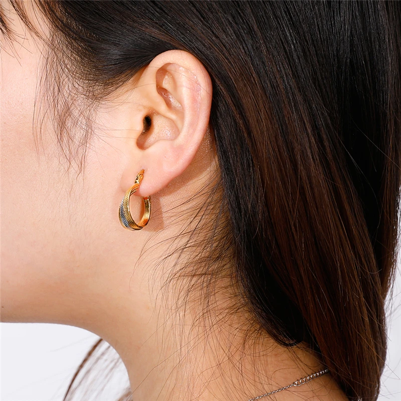 Амулеты необычные серьги-обручи Anneau Oreille для женщин и девушек вечерние серьги
