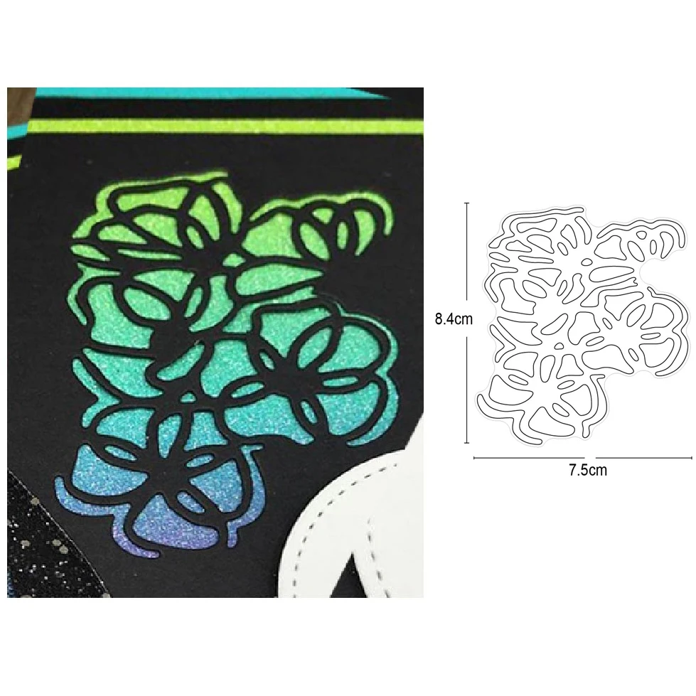 

Metal Cutting Dies flowers 84*75mm 2020 new arrival craft Stencil For DIY Scrapbooking Paper/photo Cards Embossing Dies